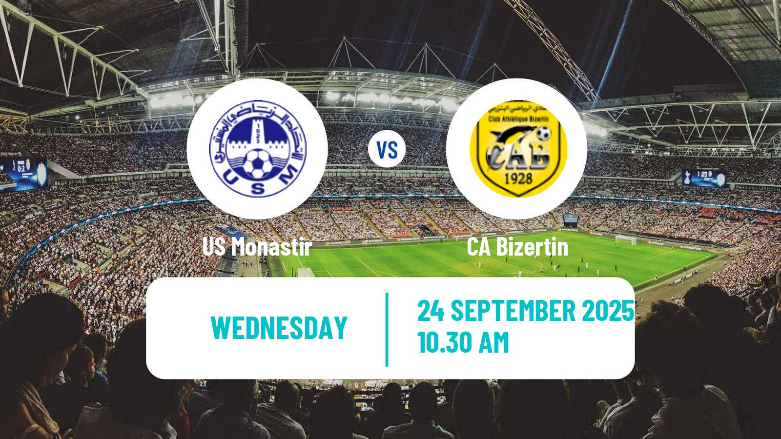 Soccer Tunisian Ligue Professionnelle 1 Monastir - Bizertin