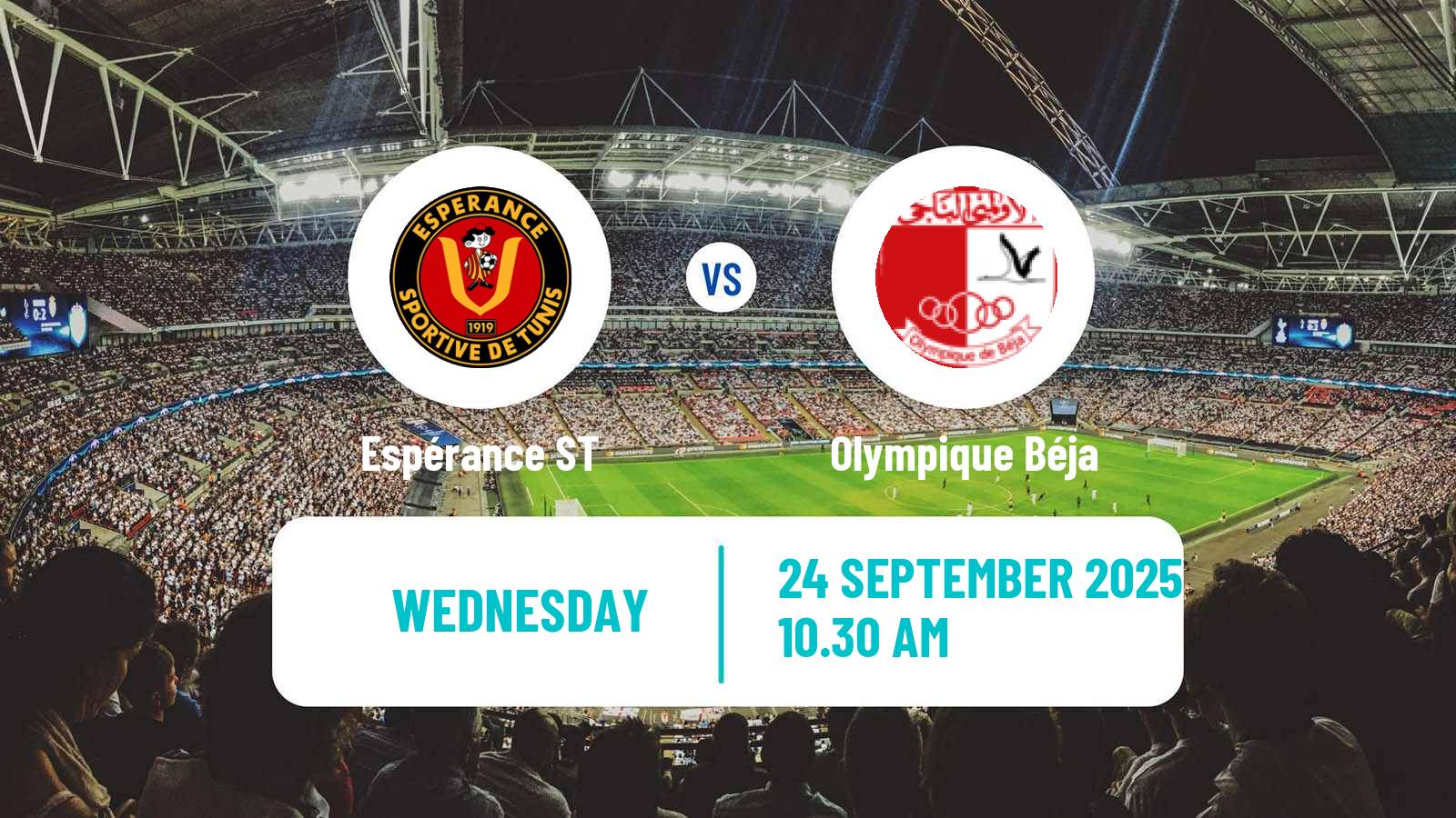 Soccer Tunisian Ligue Professionnelle 1 Espérance ST - Olympique Béja