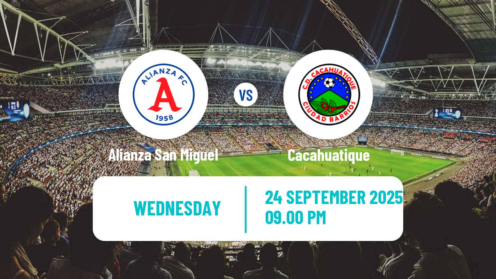 Soccer El Salvador Primera Division Alianza San Miguel - Cacahuatique