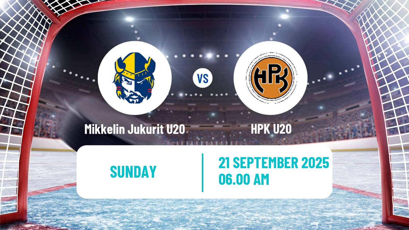 Hockey Finnish SM-sarja U20 Mikkelin Jukurit U20 - HPK U20