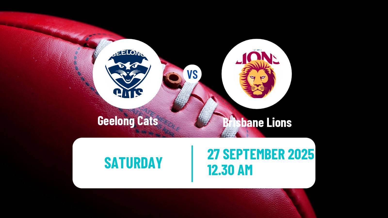 Aussie rules AFL Geelong Cats - Brisbane Lions