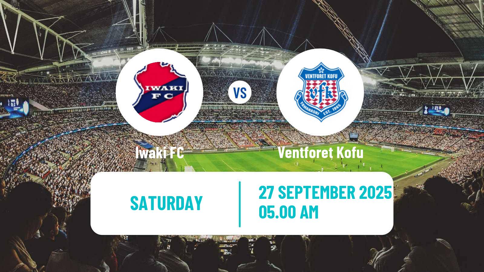 Soccer Japan J2 League Iwaki - Ventforet Kofu