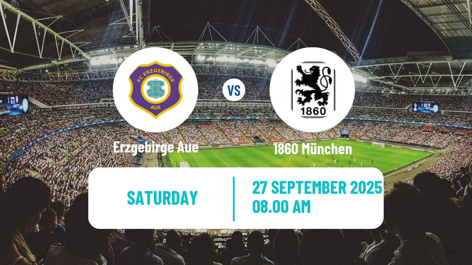 Soccer German 3 Bundesliga Erzgebirge Aue - 1860 München
