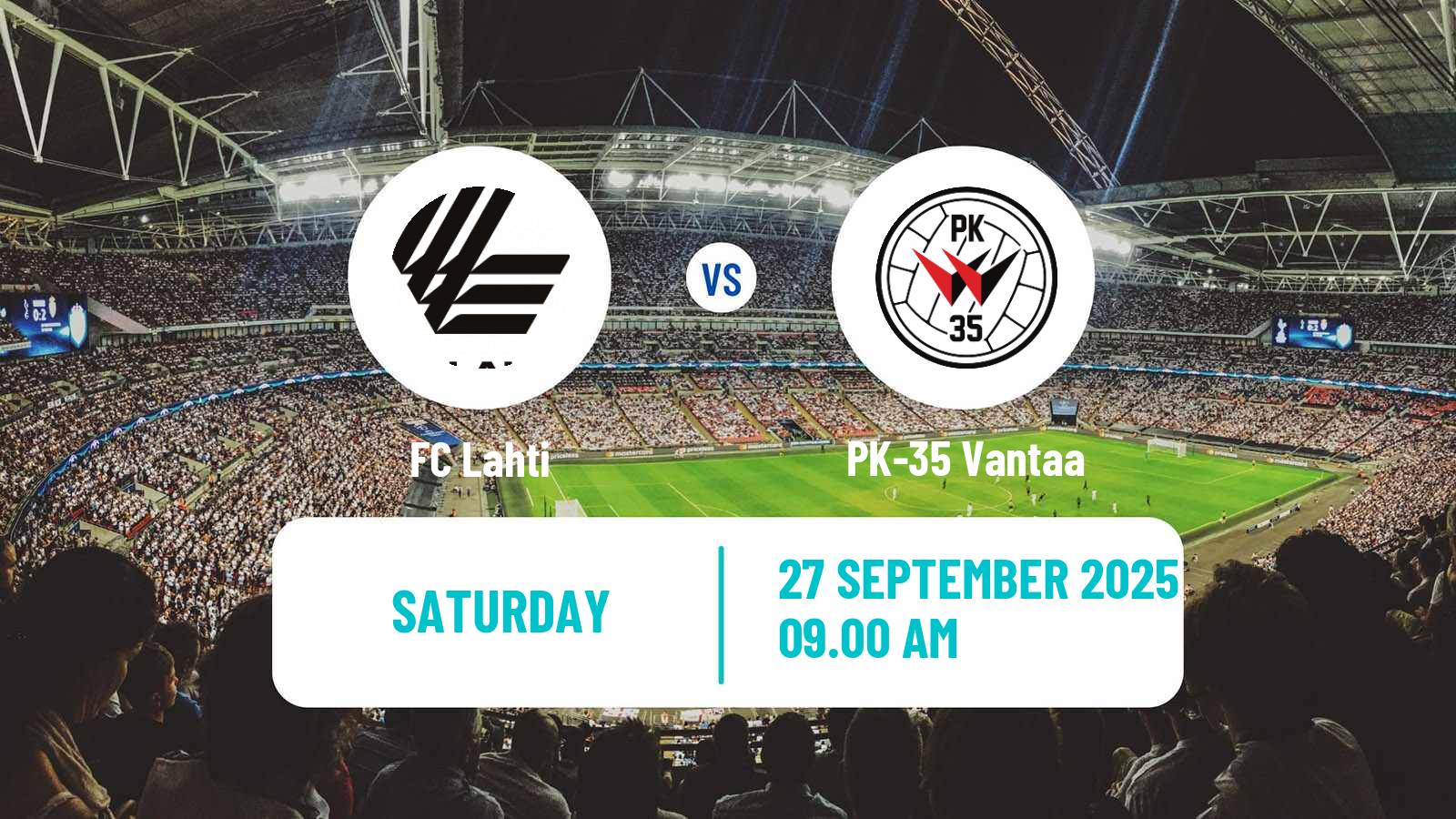 Soccer Finnish Ykkosliiga Lahti - PK-35 Vantaa