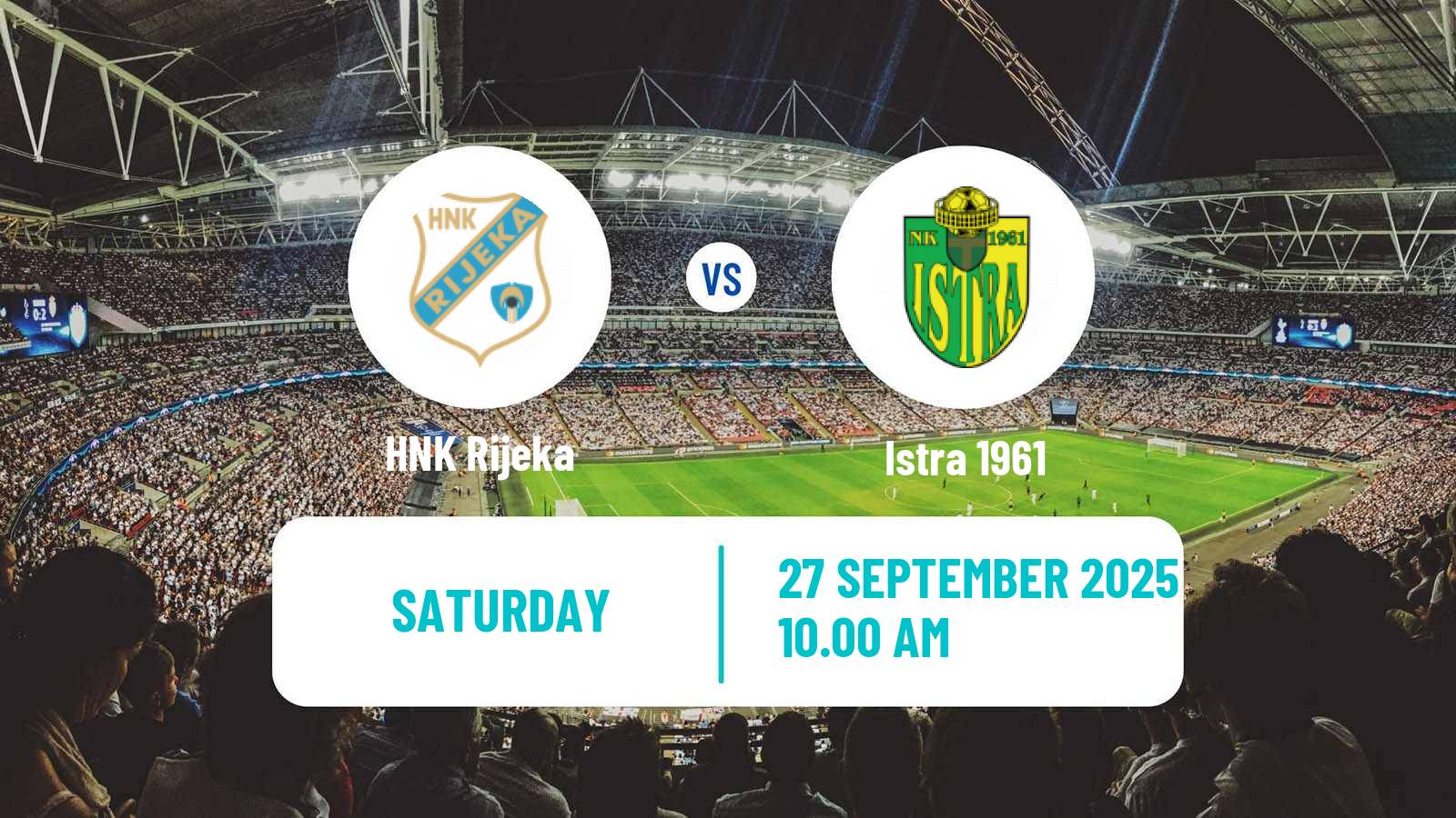 Soccer Croatian HNL Rijeka - Istra 1961