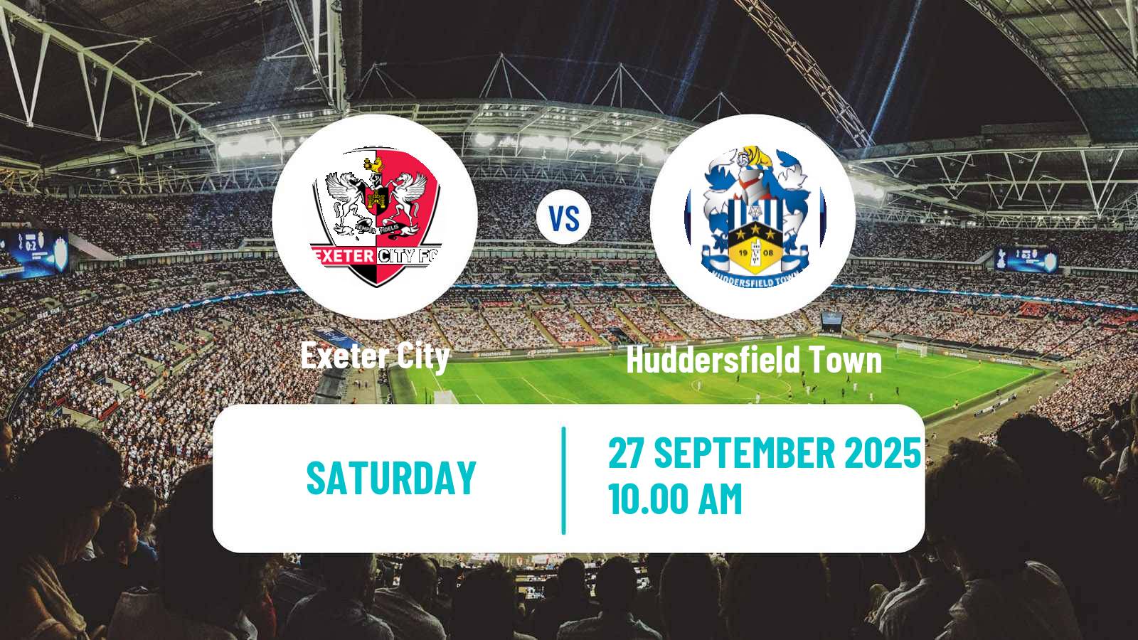 Soccer English League One Exeter City - Huddersfield Town