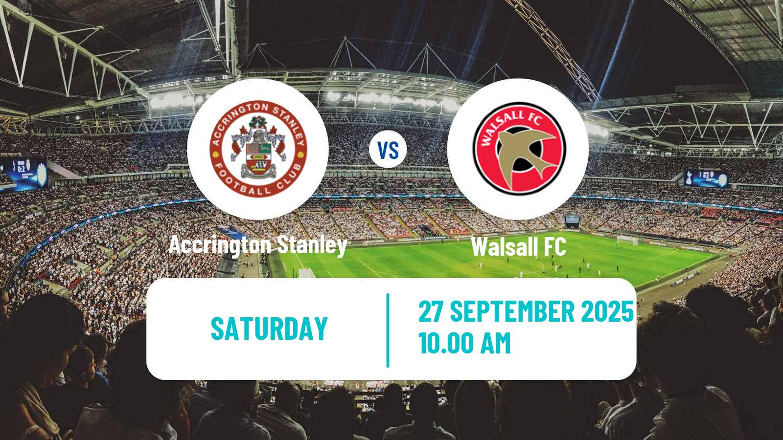 Soccer English League Two Accrington Stanley - Walsall