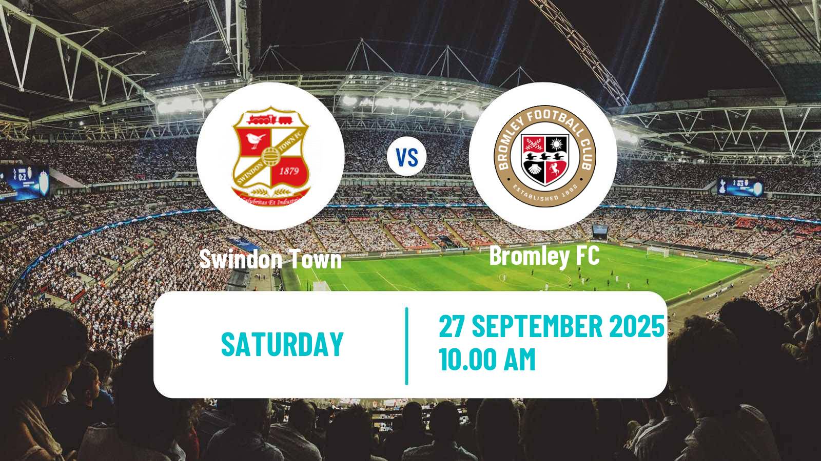 Soccer English League Two Swindon Town - Bromley