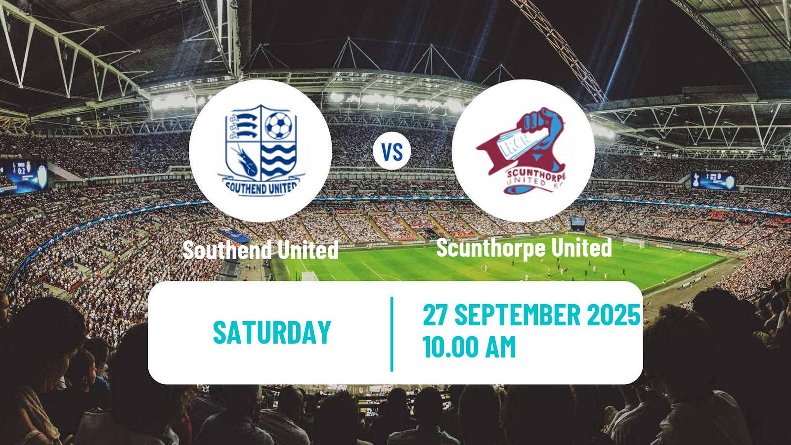 Soccer English National League Southend United - Scunthorpe United
