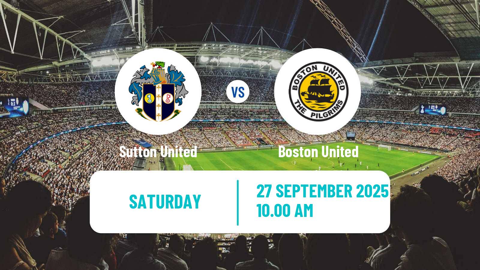 Soccer English National League Sutton United - Boston United