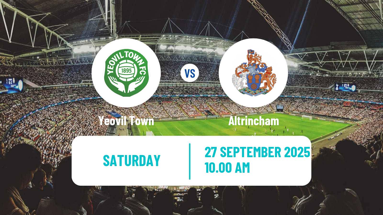 Soccer English National League Yeovil Town - Altrincham