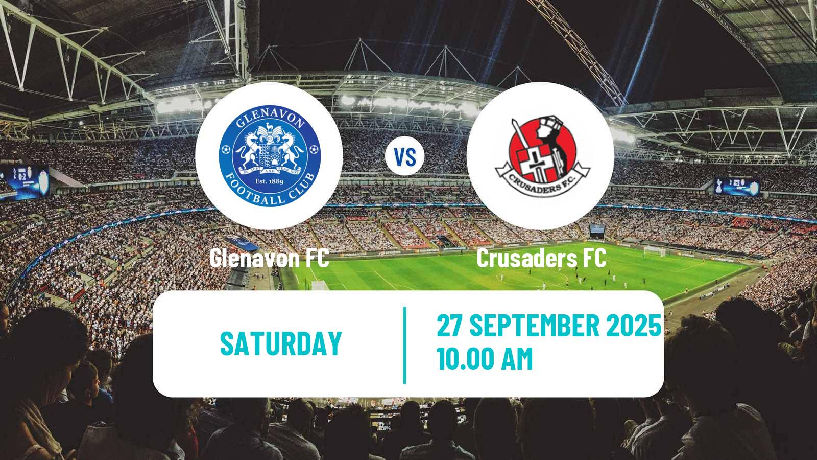 Soccer Northern Irish Premiership Glenavon - Crusaders
