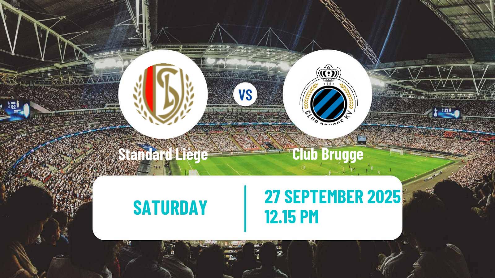 Soccer Belgian Jupiler Pro League Standard Liège - Club Brugge