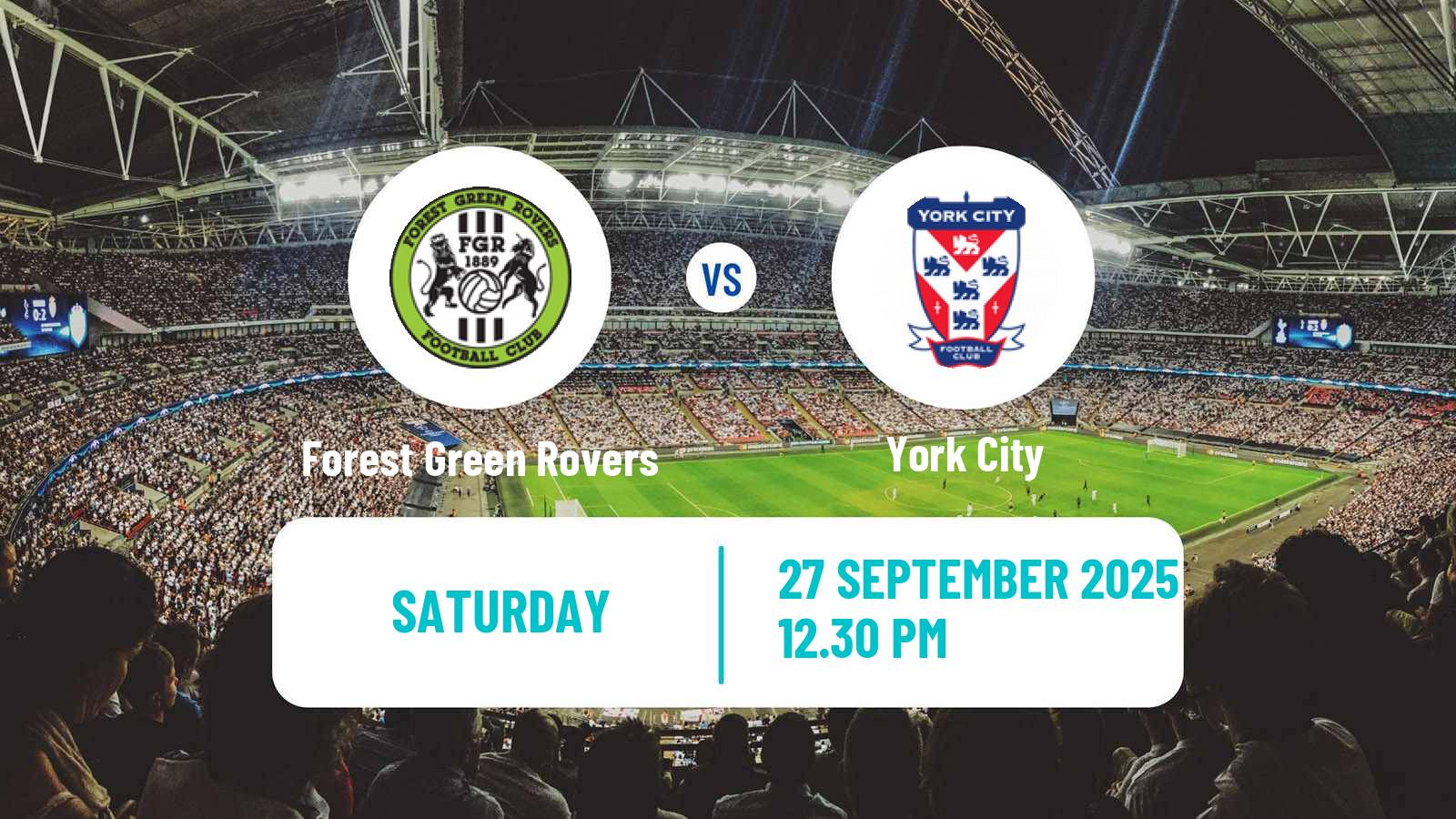 Soccer English National League Forest Green Rovers - York City
