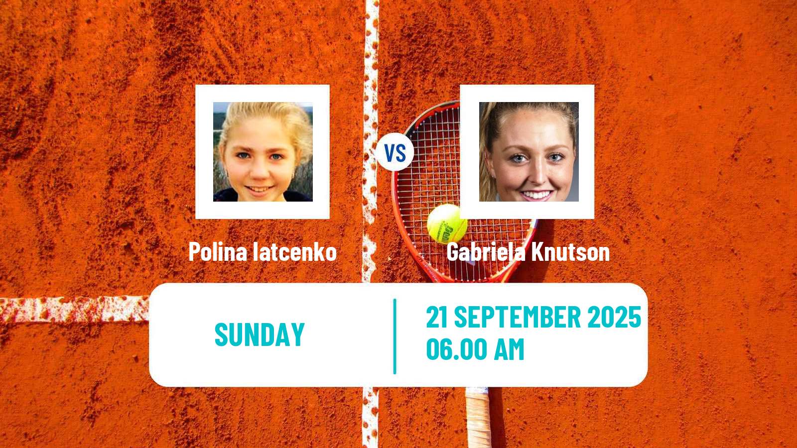 Tennis Caldas Da Rainha Challenger Women Polina Iatcenko - Gabriela Knutson
