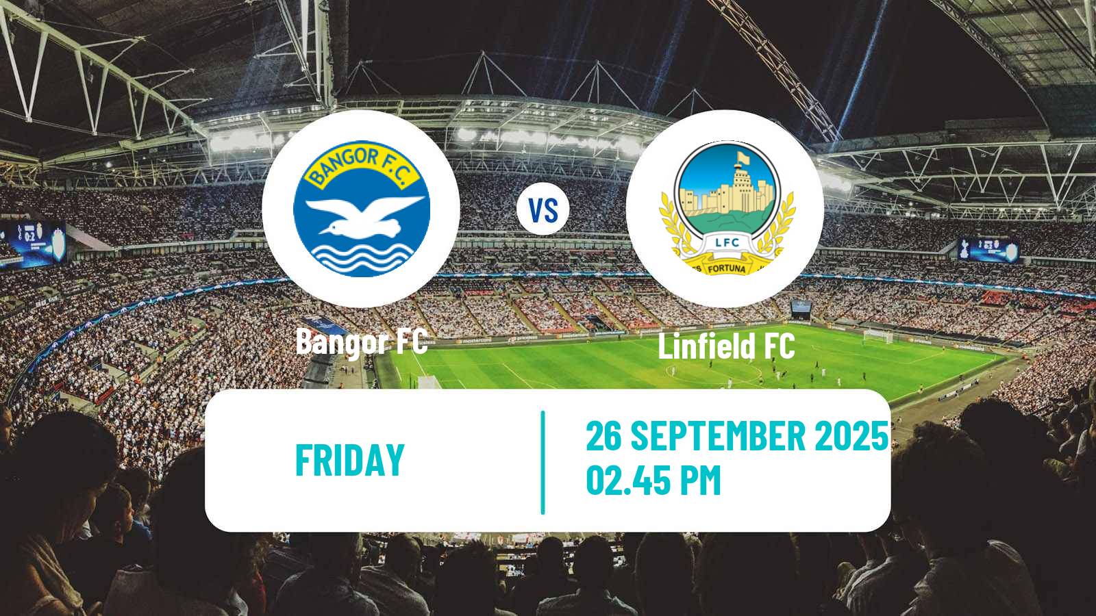 Soccer Northern Irish Premiership Bangor - Linfield