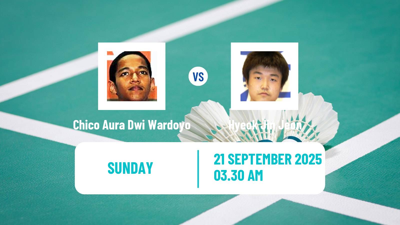 Badminton BWF World Tour Indonesia Masters 2 Men Chico Aura Dwi Wardoyo - Hyeok Jin Jeon