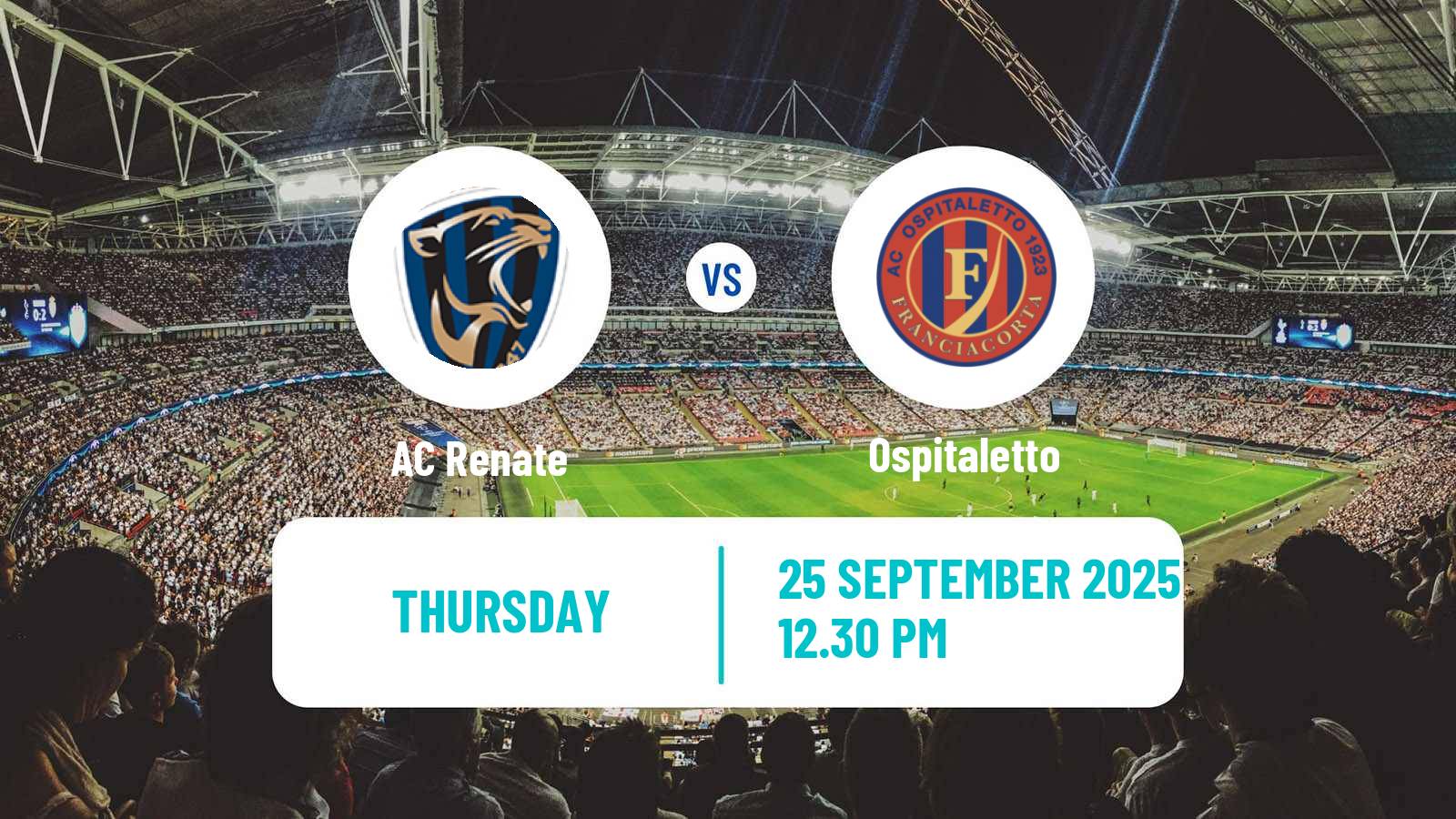 Soccer Italian Serie C Group A Renate - Ospitaletto