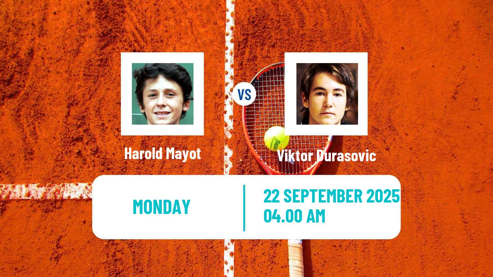 Tennis Orleans Challenger Men Harold Mayot - Viktor Durasovic