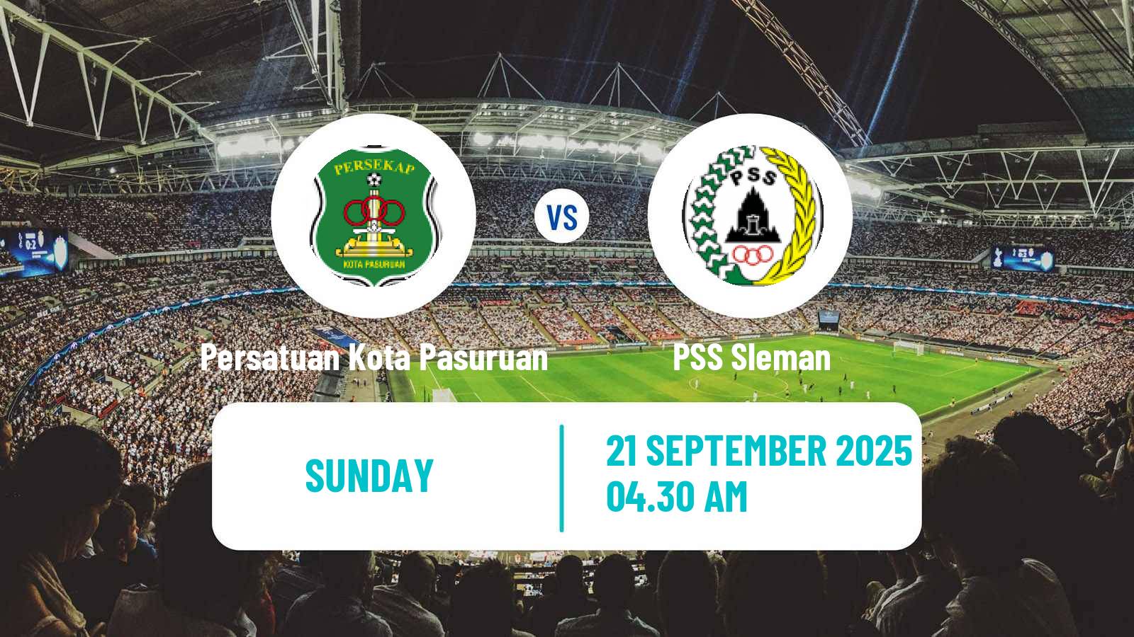 Soccer Indonesian Liga 2 Persatuan Kota Pasuruan - PSS Sleman