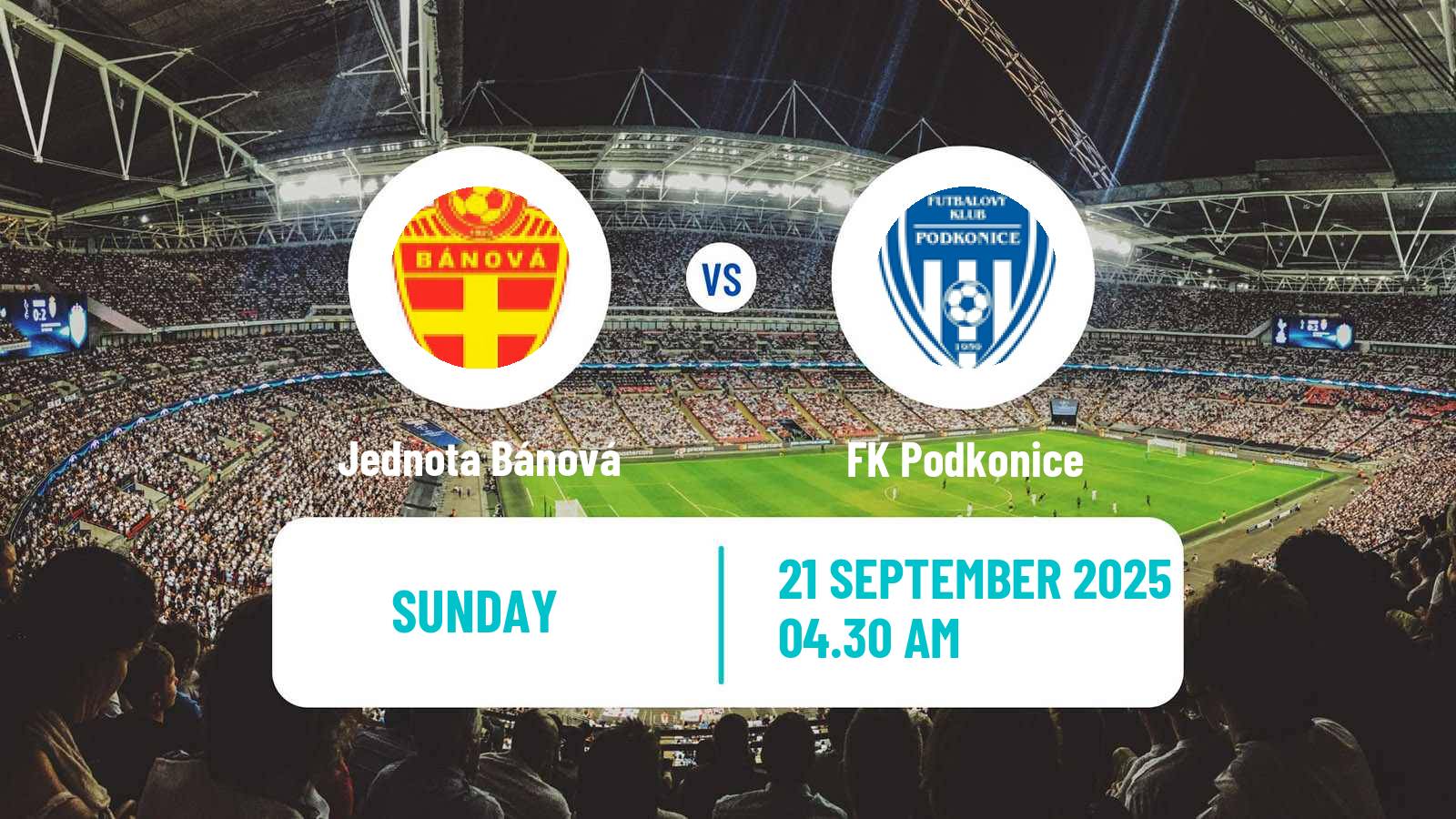 Soccer Slovak 3 Liga Central Jednota Bánová - Podkonice