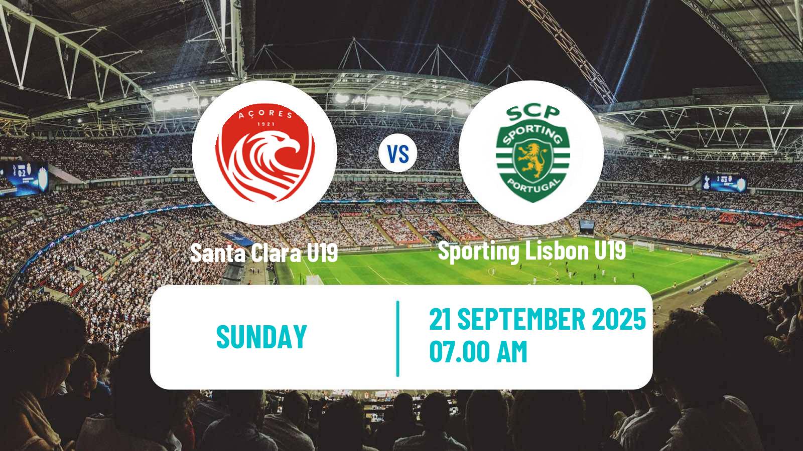 Soccer Portuguese Campeonato Nacional U19 Santa Clara U19 - Sporting Lisbon U19