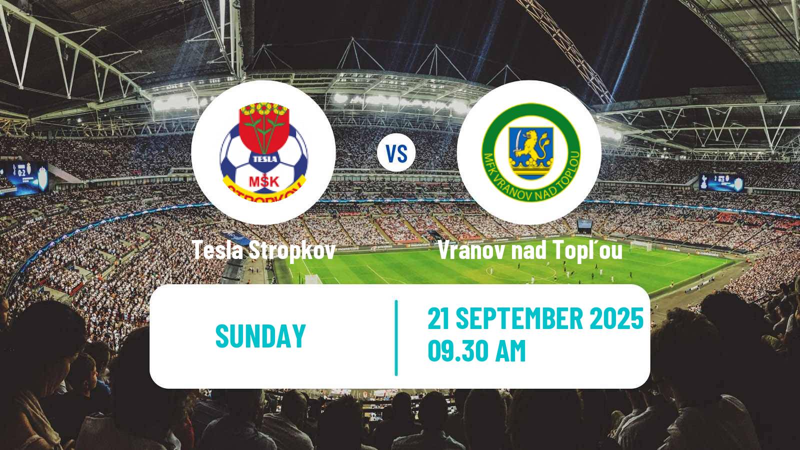 Soccer Slovak 3 Liga East Tesla Stropkov - Vranov nad Topľou