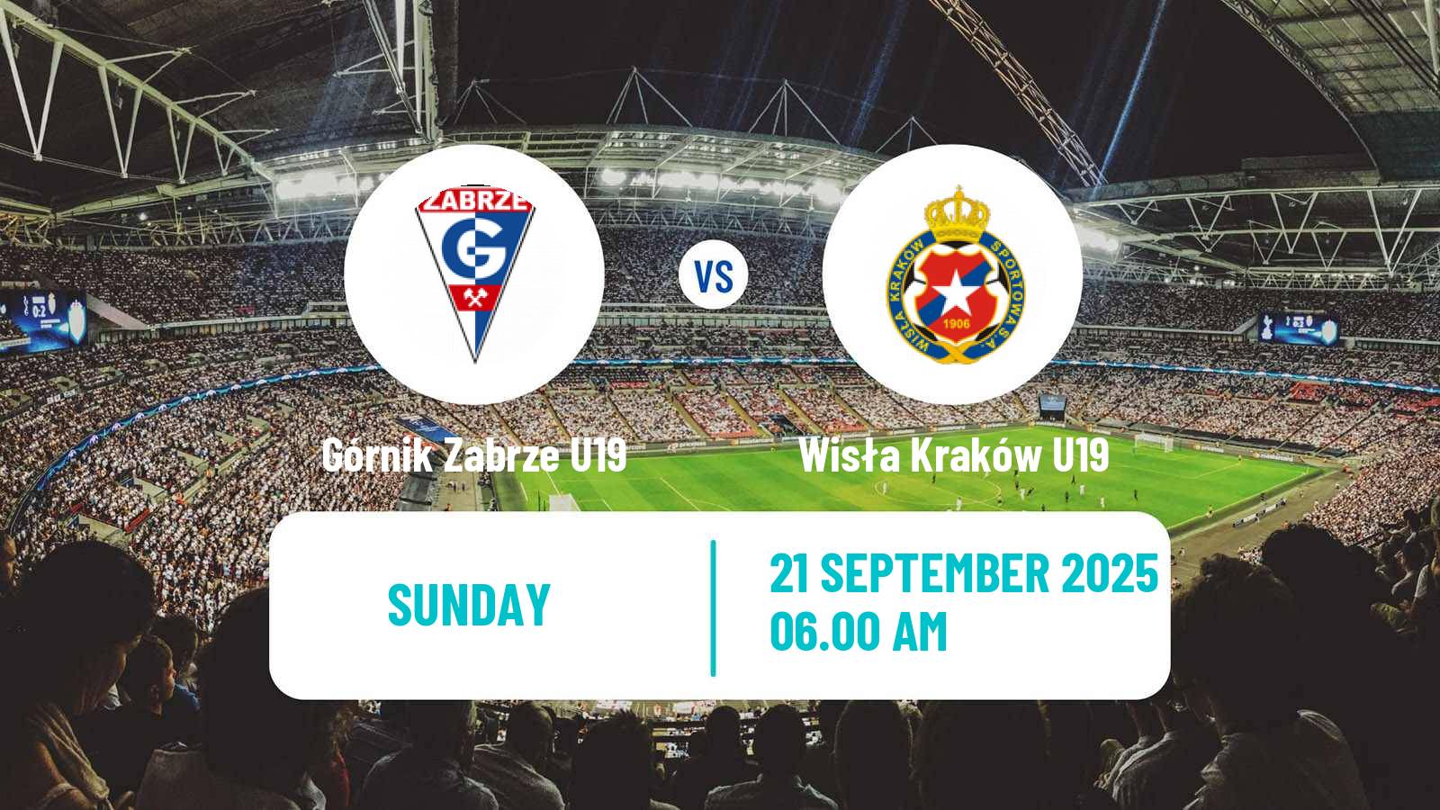 Soccer Polish Central Youth League Górnik Zabrze U19 - Wisła Kraków U19