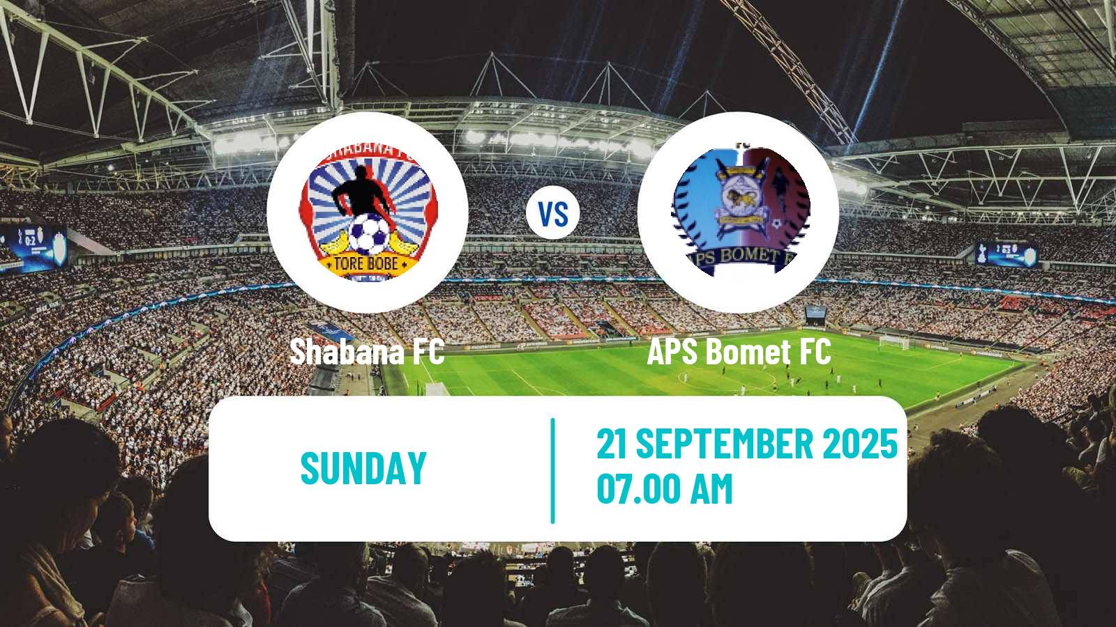 Soccer Kenyan Premier League Shabana - APS Bomet