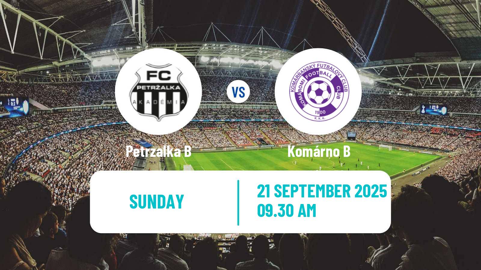 Soccer Slovak 3 Liga West Petrzalka B - Komárno B