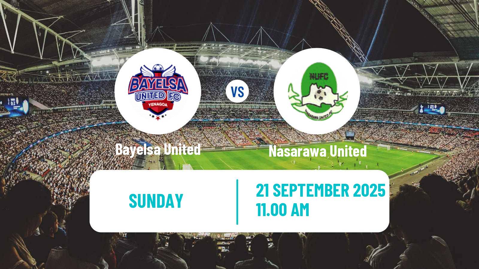Soccer Nigerian Premier League Bayelsa United - Nasarawa United