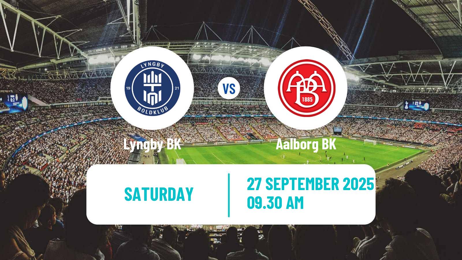 Soccer Danish 1 Division Lyngby BK - Aalborg BK