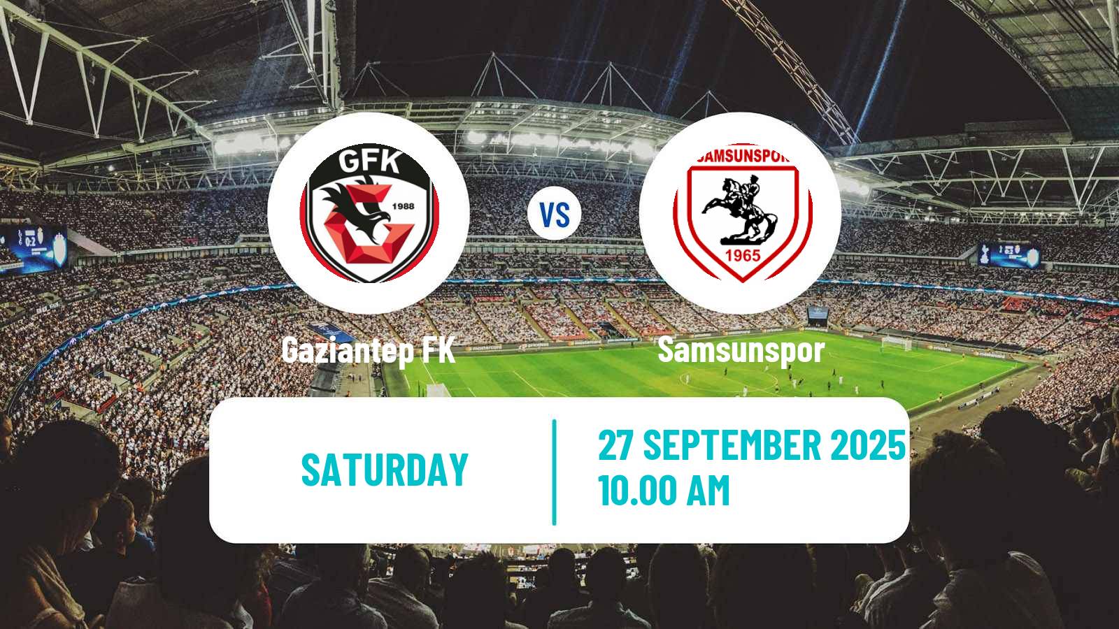 Soccer Turkish Super League Gaziantep - Samsunspor