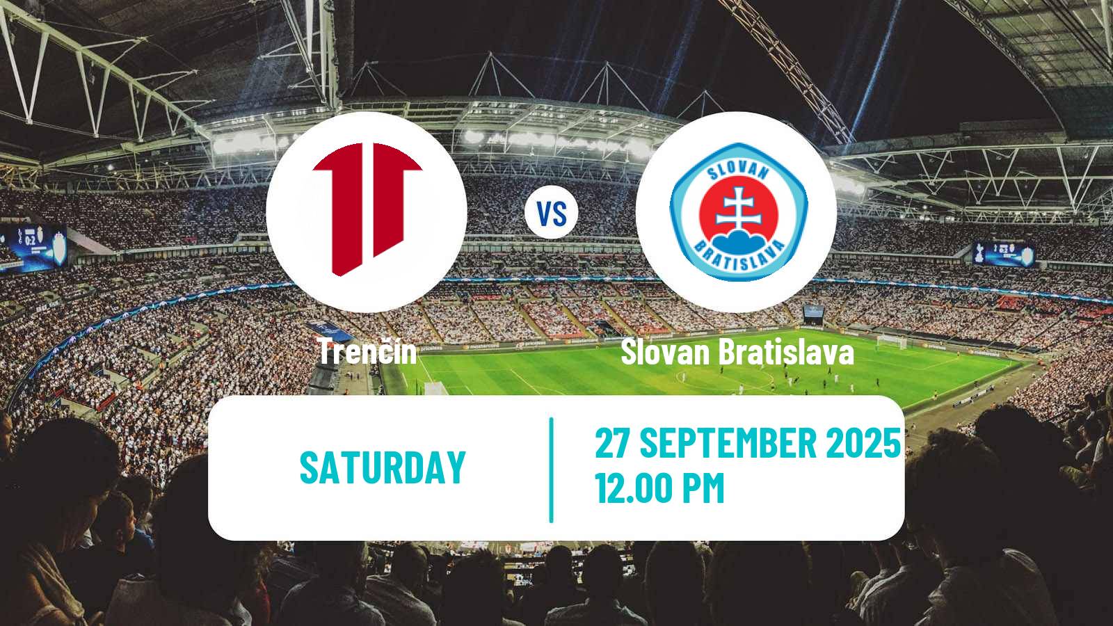Soccer Slovak Superliga Trenčín - Slovan Bratislava