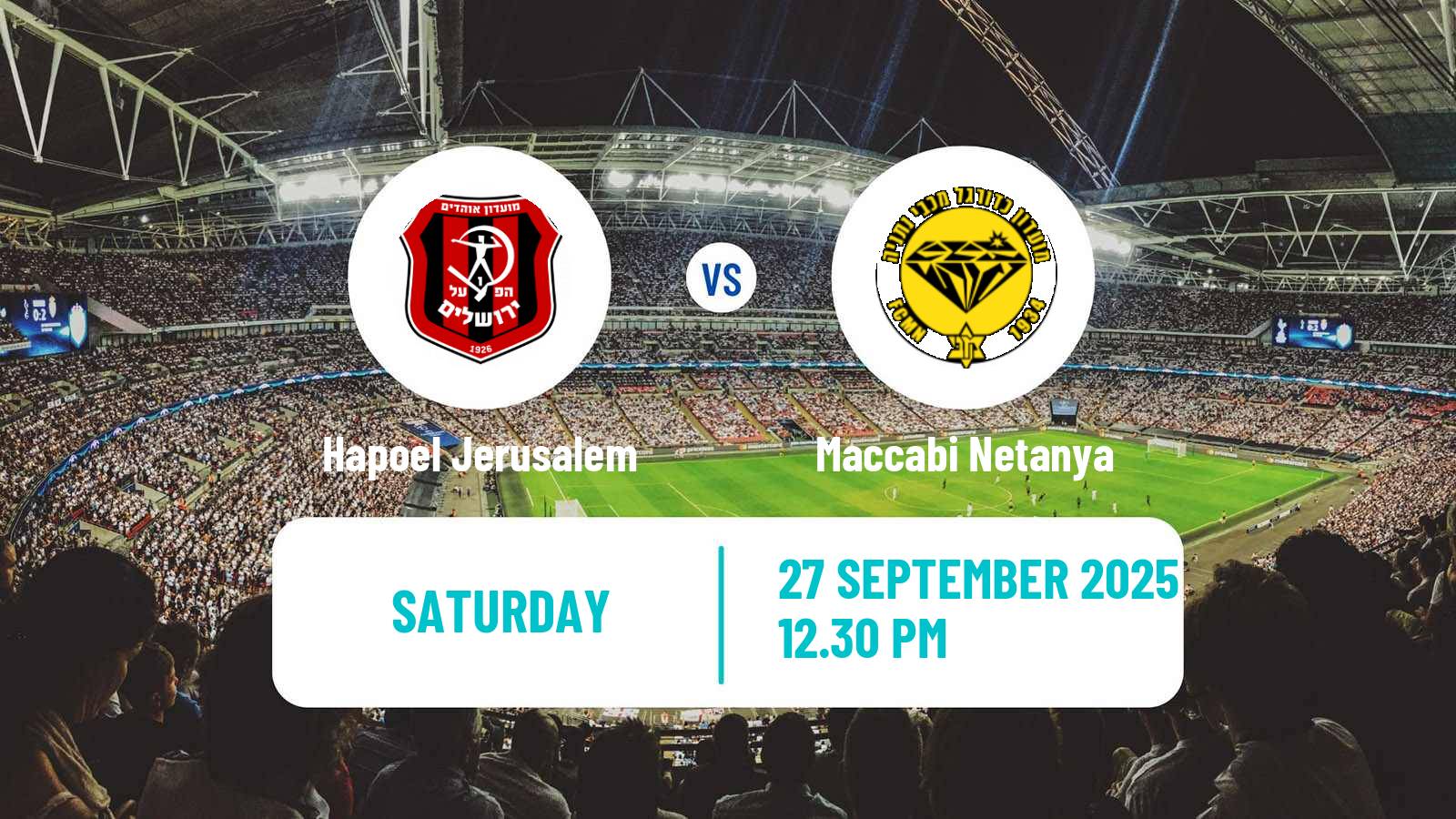 Soccer Israeli Ligat haAl Hapoel Jerusalem - Maccabi Netanya