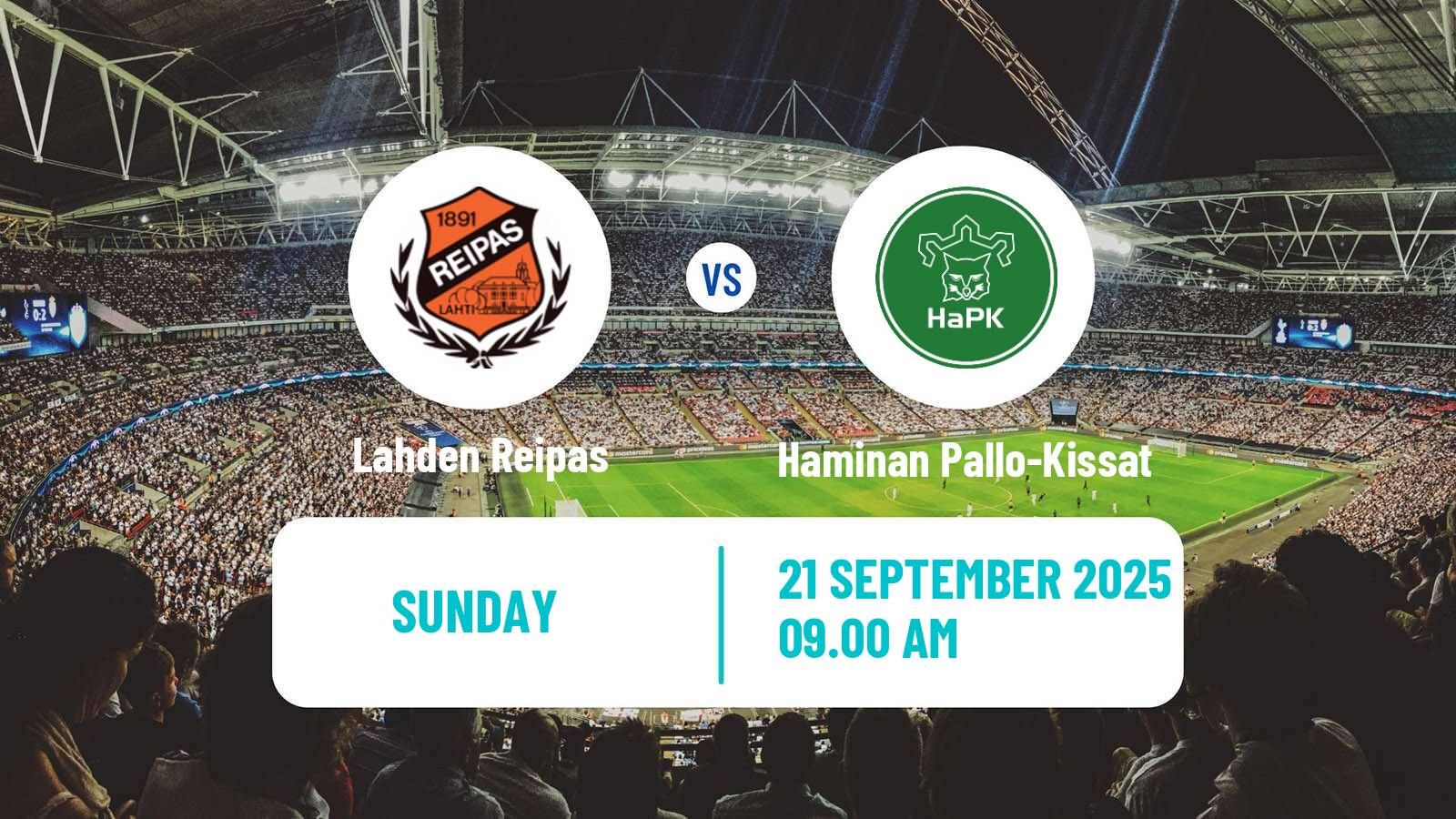 Soccer Finnish Kakkonen Group A Lahden Reipas - Haminan Pallo-Kissat
