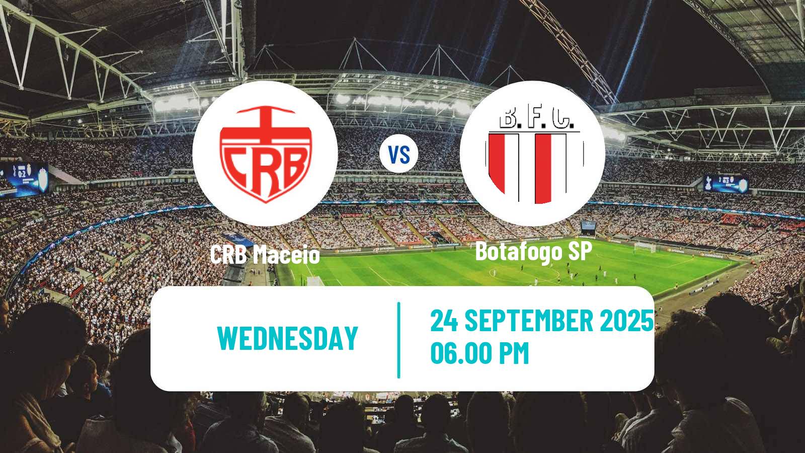 Soccer Brazilian Serie B CRB Maceio - Botafogo SP