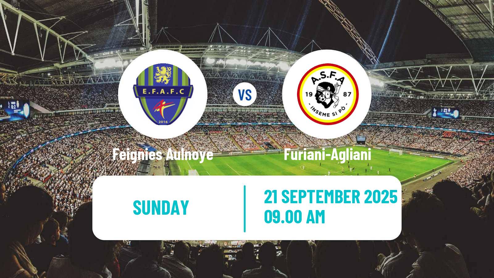Soccer French National 2 - Group B Feignies Aulnoye - Furiani-Agliani