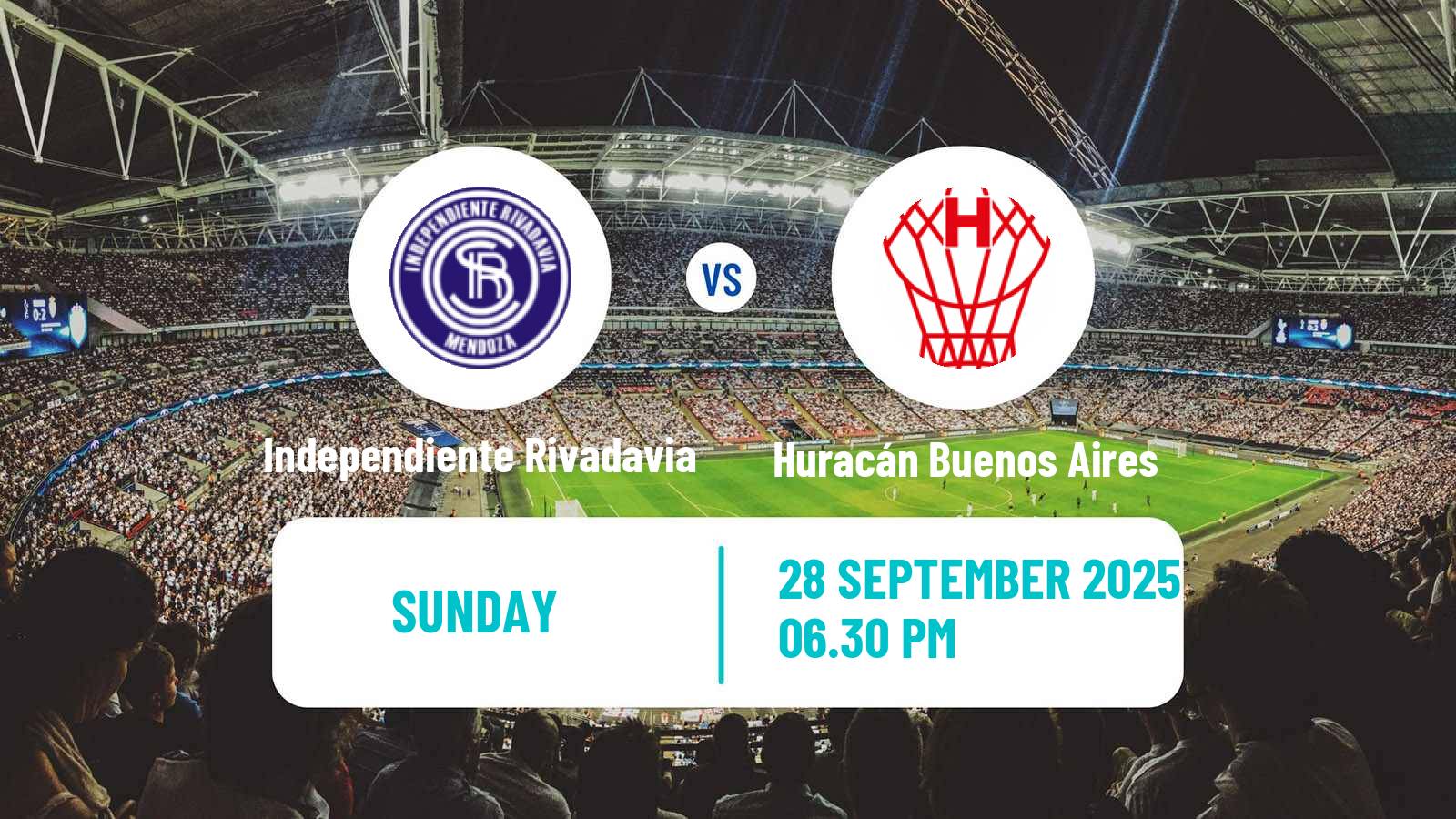Soccer Argentinian Liga Profesional Independiente Rivadavia - Huracán Buenos Aires