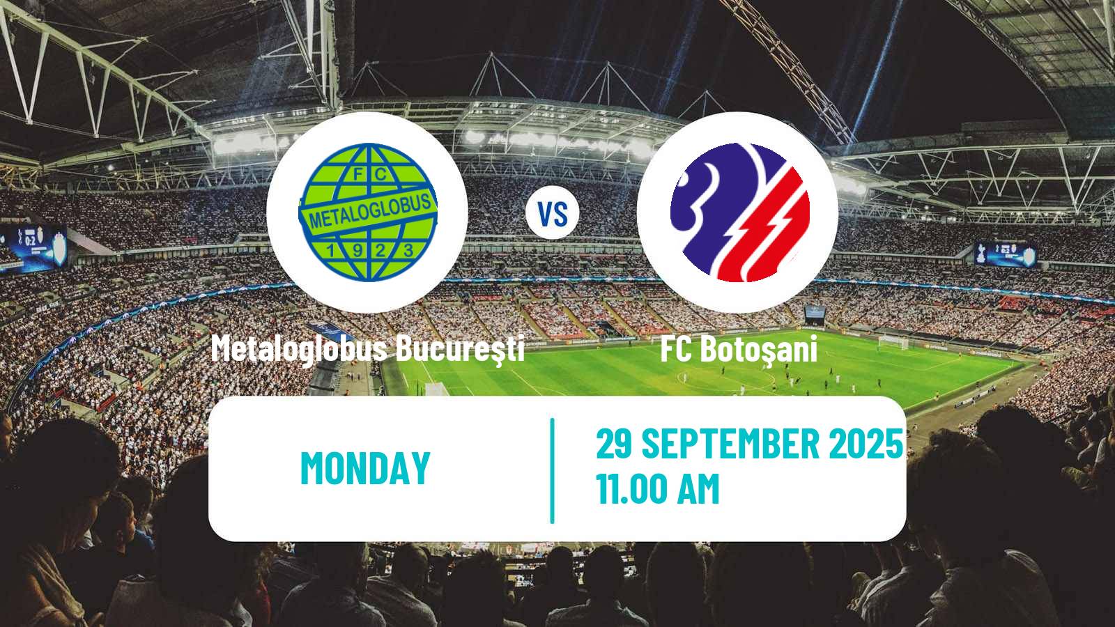 Soccer Romanian Liga 1 Metaloglobus Bucureşti - Botoșani