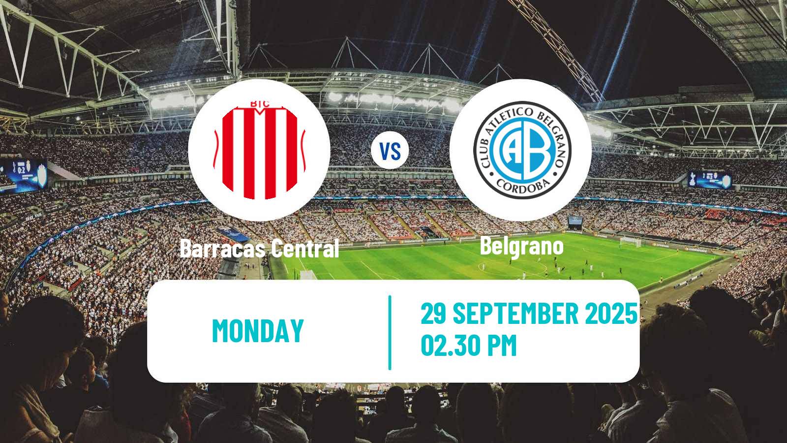Soccer Argentinian Liga Profesional Barracas Central - Belgrano
