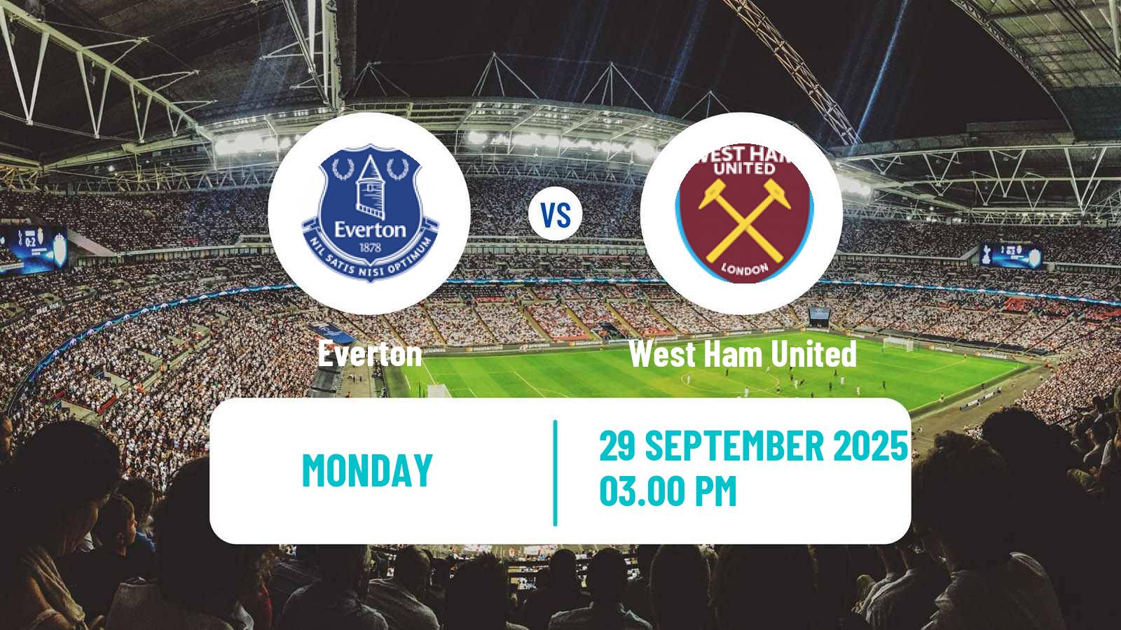 Soccer English Premier League Everton - West Ham United