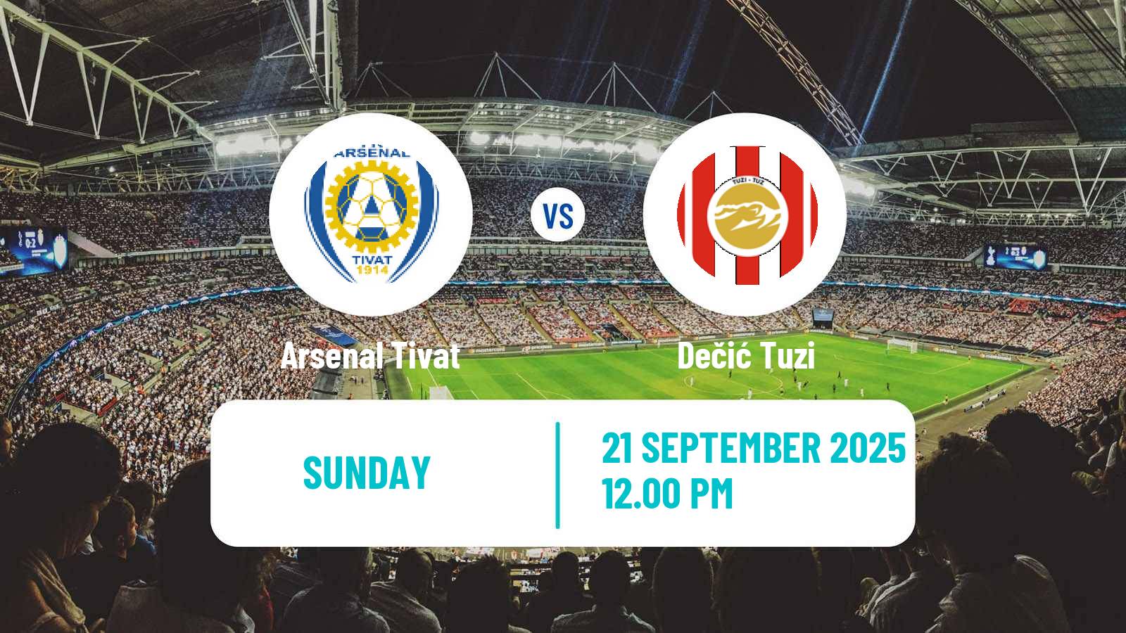 Soccer Montenegrin First League Arsenal Tivat - Dečić Tuzi