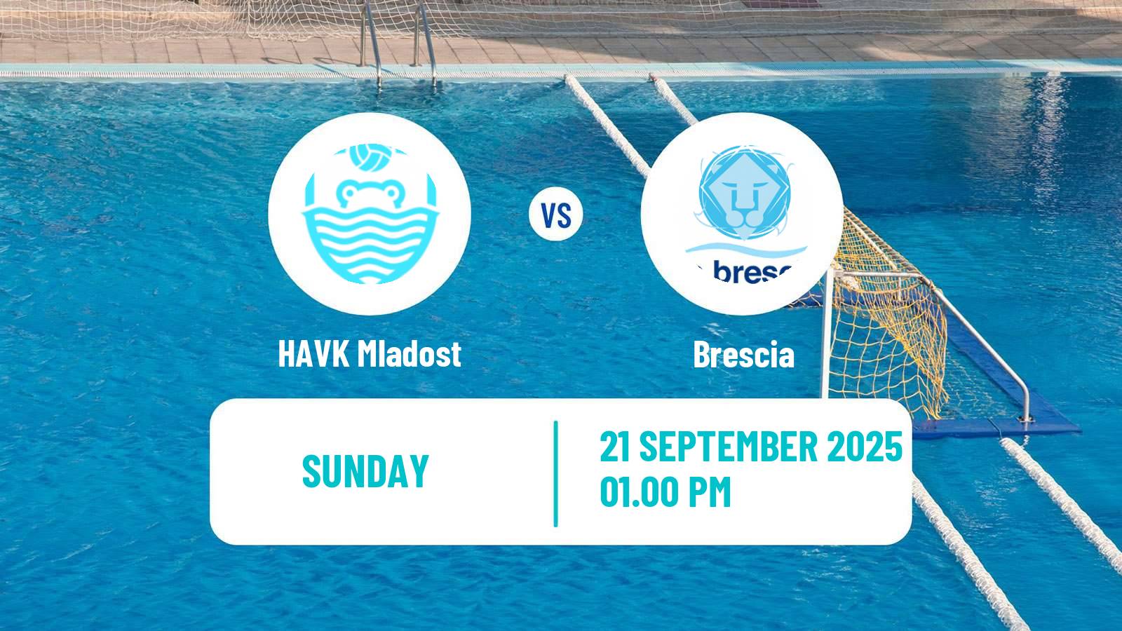 Water polo Champions League Water Polo HAVK Mladost - Brescia