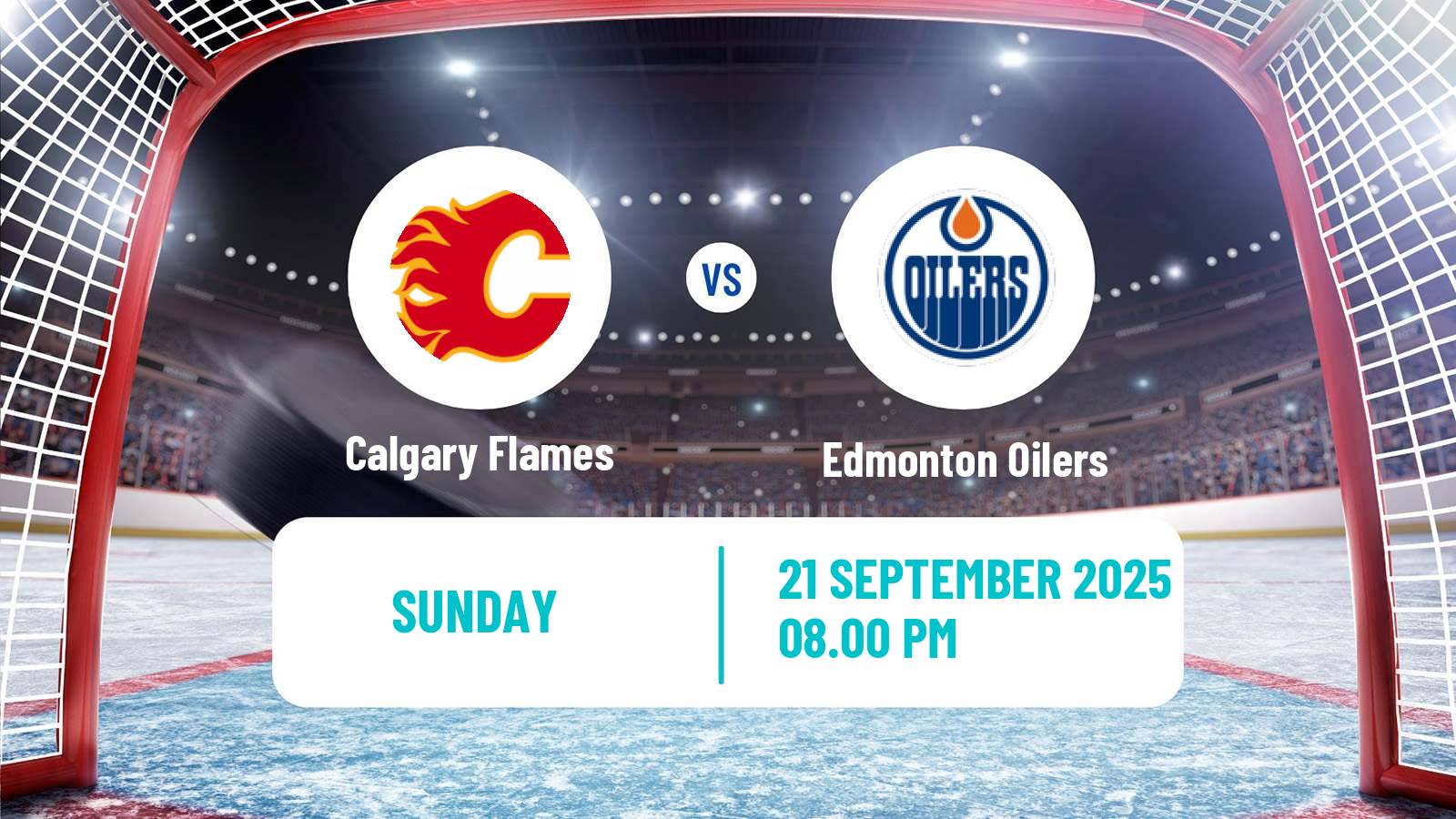 Hockey NHL Calgary Flames - Edmonton Oilers