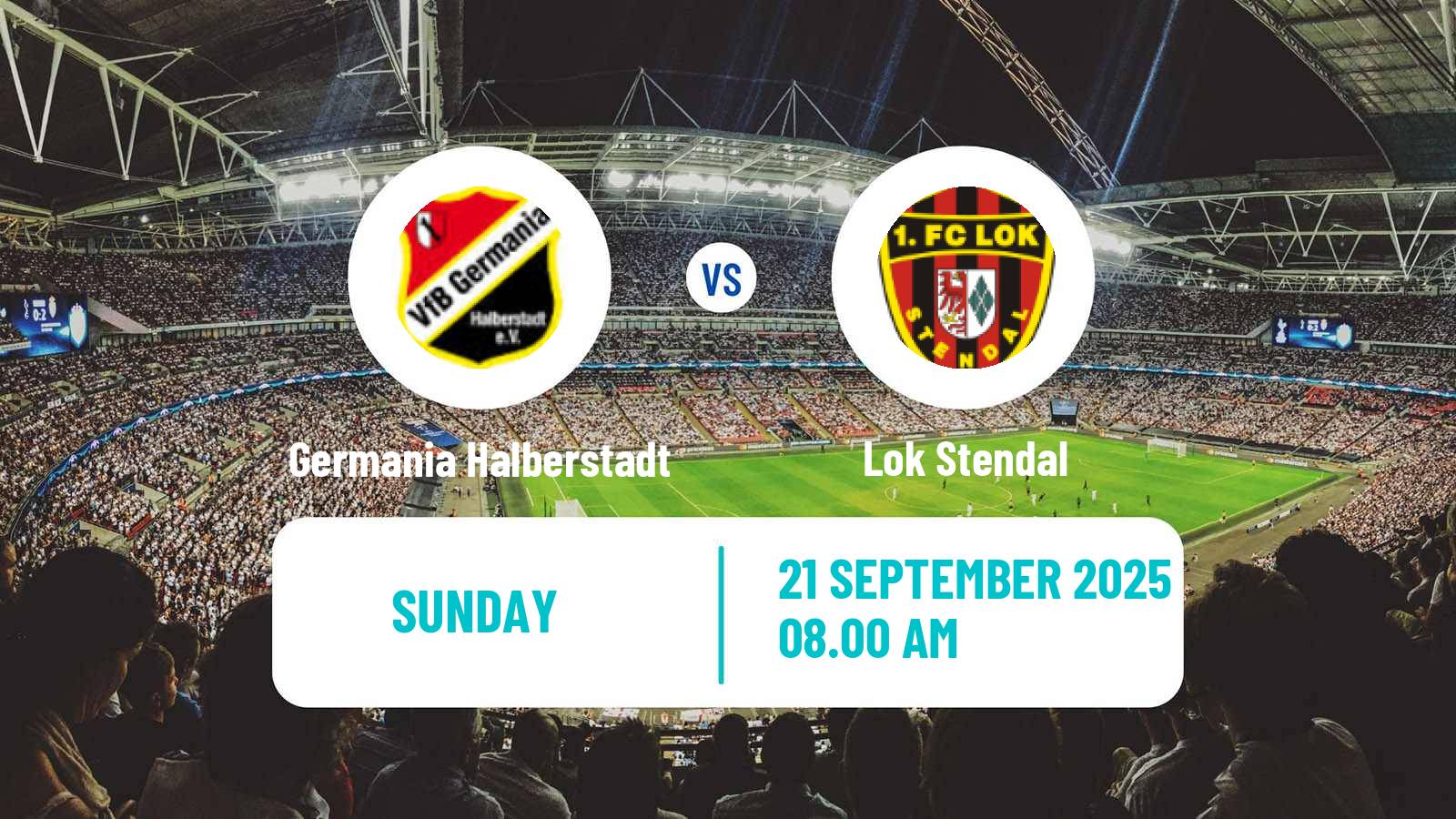 Soccer German Oberliga NOFV- Süd Germania Halberstadt - Lok Stendal