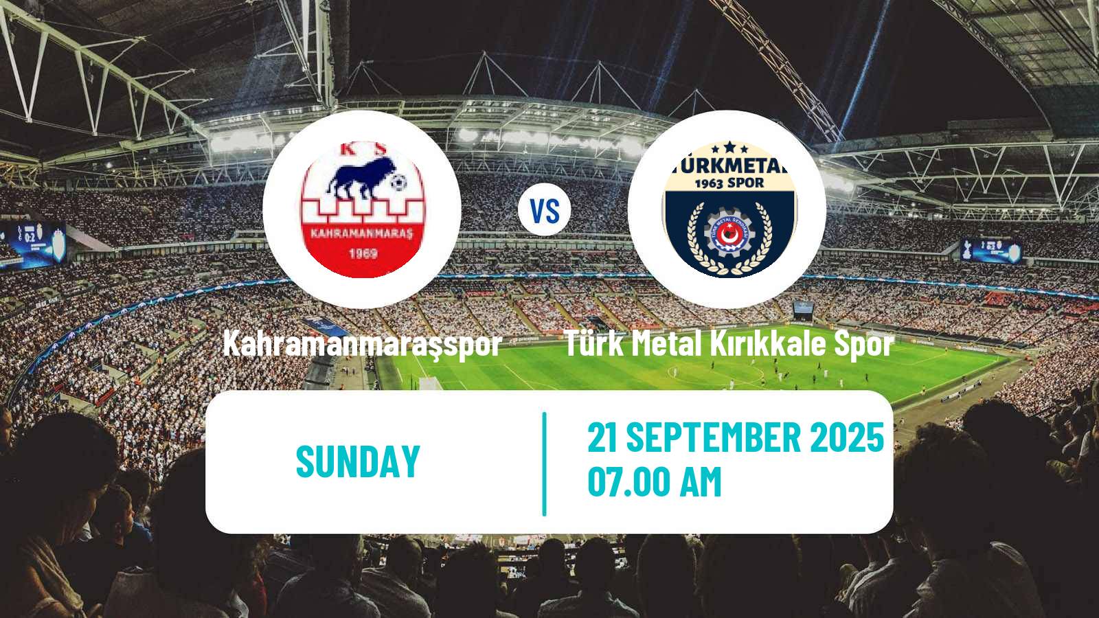 Soccer Turkish 3 Lig Group 2 Kahramanmaraşspor - Türk Metal Kırıkkale Spor
