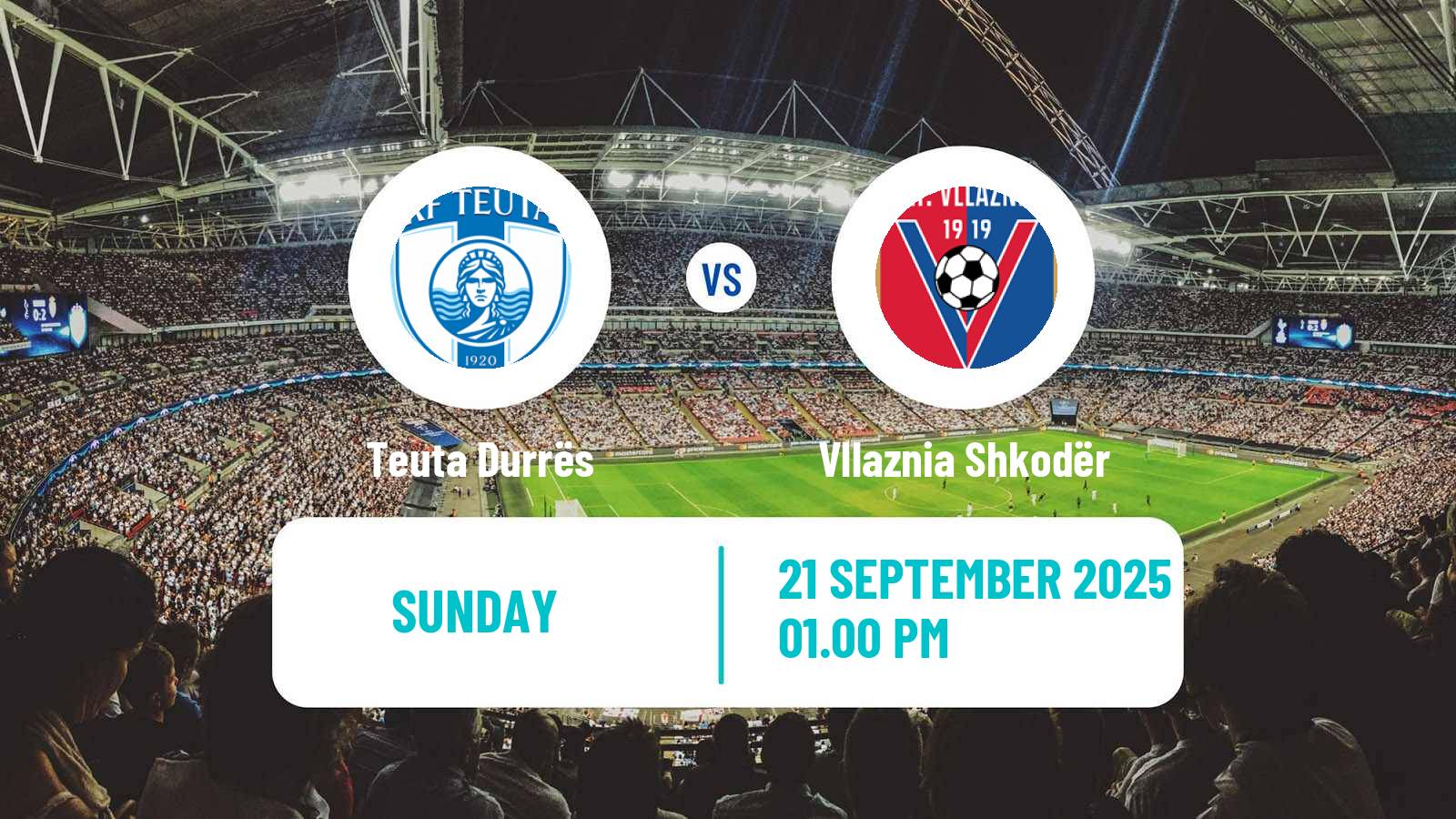 Soccer Albanian Super League Teuta Durrës - Vllaznia Shkodër