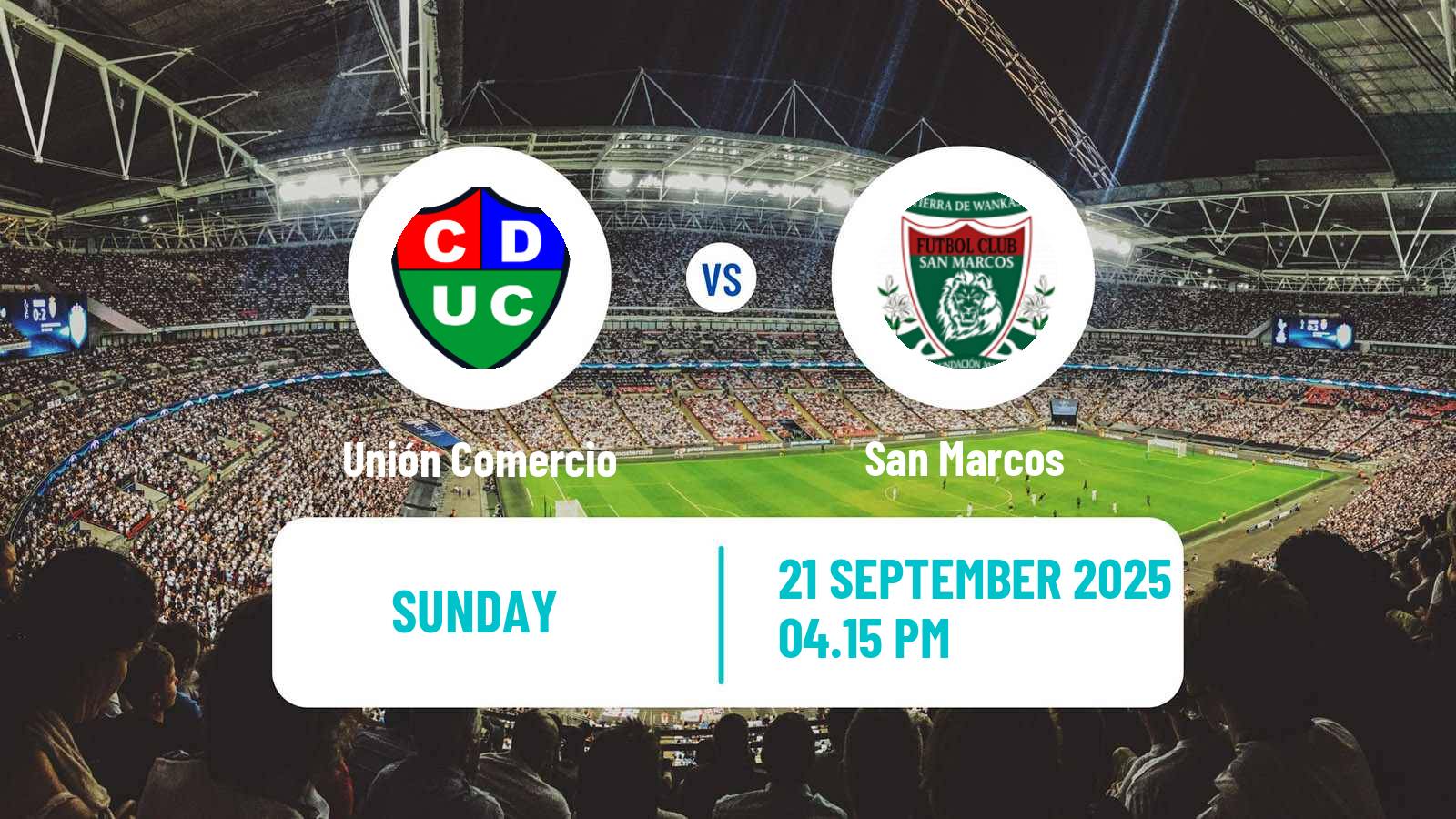 Soccer Peruvian Liga 2 Unión Comercio - San Marcos