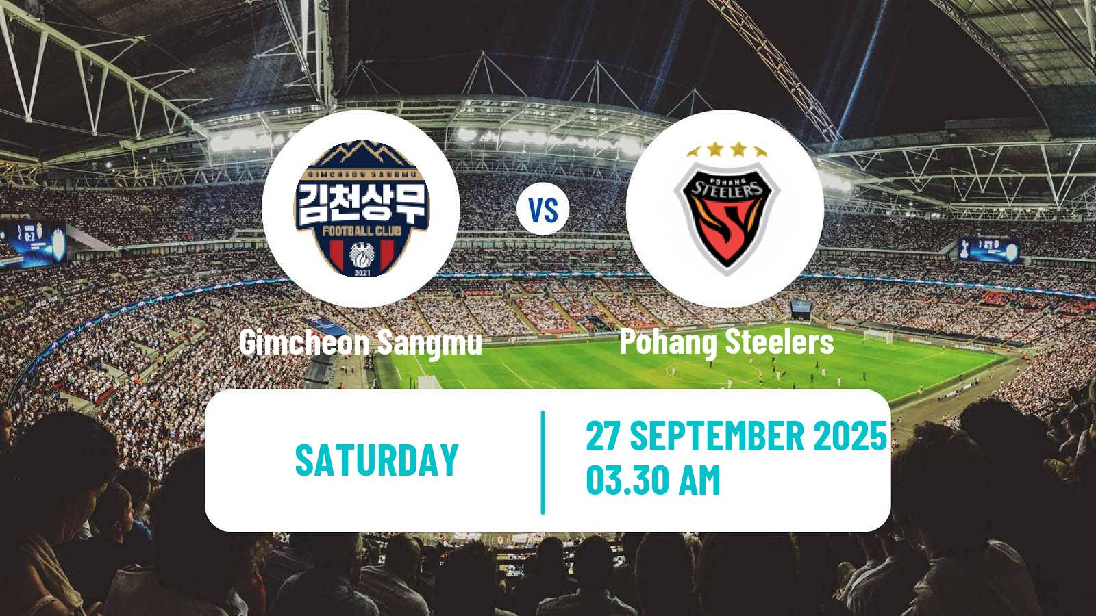 Soccer South Korean K-League 1 Gimcheon Sangmu - Pohang Steelers